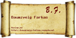 Baumzveig Farkas névjegykártya
